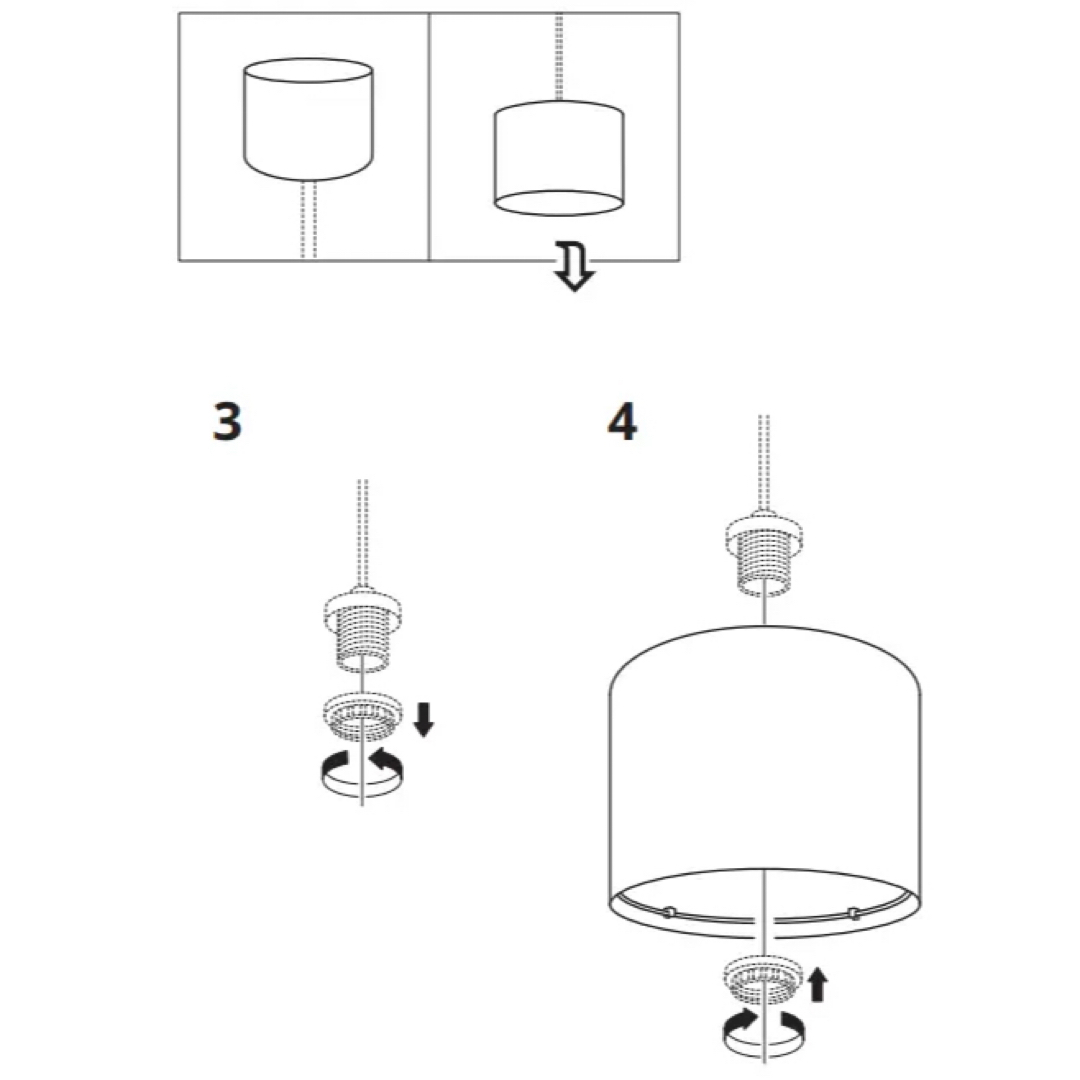 IKEA(イケア)のIKEA／イケア ／ランプシェード ／ベージュ／RINGSTA／リングスタ インテリア/住まい/日用品のライト/照明/LED(テーブルスタンド)の商品写真