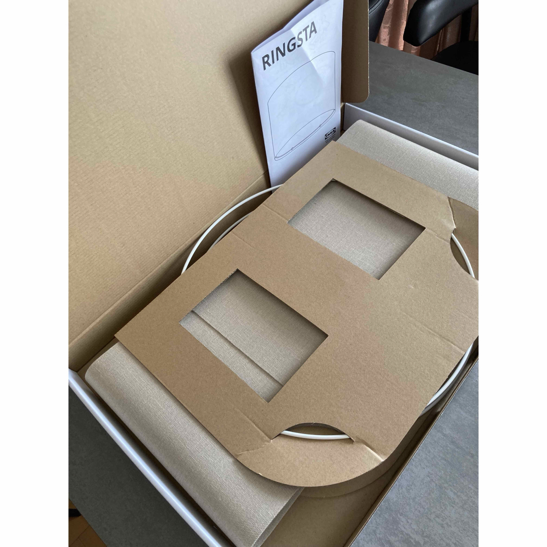 IKEA(イケア)のIKEA／イケア ／ランプシェード ／ベージュ／RINGSTA／リングスタ インテリア/住まい/日用品のライト/照明/LED(テーブルスタンド)の商品写真