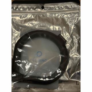 ICE RING アイスリング　ブラック ボタン付きL