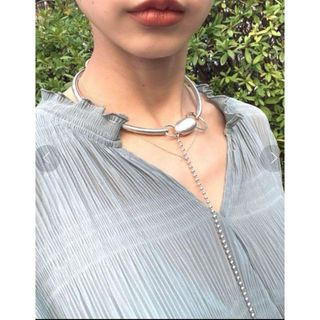 ameri vintage CIRCLE CHOKER シルバー