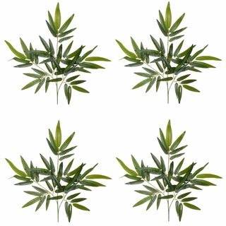 【特価セール】DIFEIUKI 造花 七夕飾り 笹竹 4本セット 48枚葉/本 (その他)