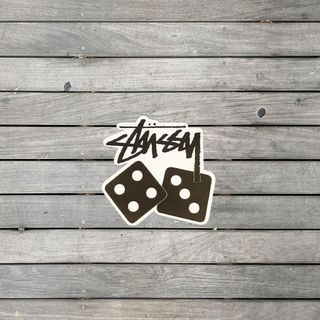 stussy diceステッカースケボースマホキャリーケースに(ステッカー)