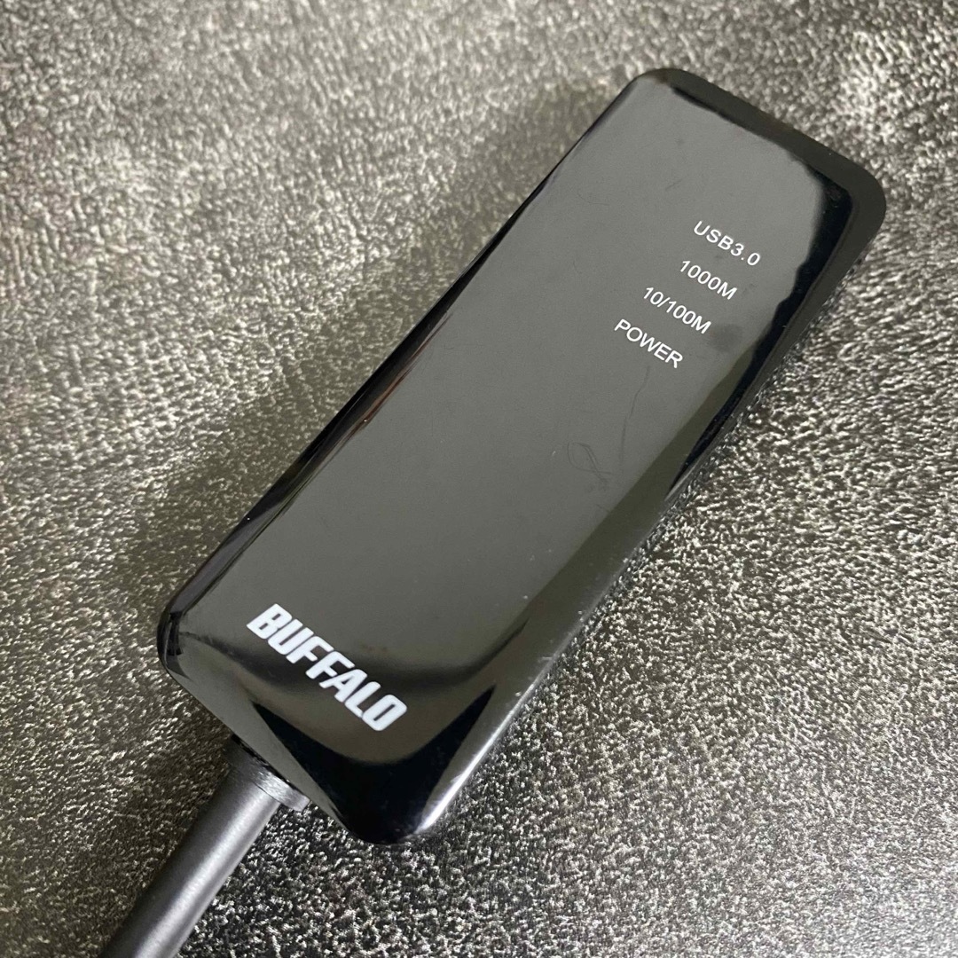 Buffalo(バッファロー)のバッファロー BUFFALO 有線LANアダプター　ブラック スマホ/家電/カメラのPC/タブレット(PC周辺機器)の商品写真
