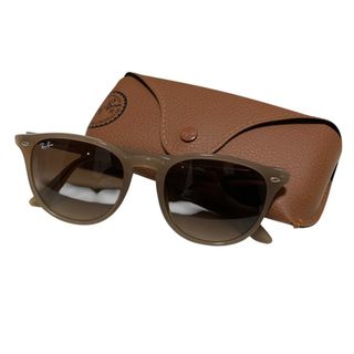 レイバン(Ray-Ban)の美品 Ray-Ban レイバン サングラス RB4259-F ブラウンレンズ ポリッシュ ベージュ メンズ レディース 古着 中古 USED(サングラス/メガネ)