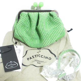 新品同様 25SS Max Mara WEEKEND マックスマーラウィークエンド PALMAS パルマス パスティチーノ がま口 2WAY クラッチバッグ グリーン レディース 古着 中古 USED(クラッチバッグ)