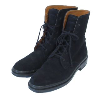トッズ(TOD'S)の良品 TOD'S トッズ スエード レースアップ ショートブーツ 39 24cm ブラック メンズ 古着 中古 USED(ブーツ)