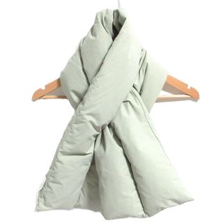 ジルサンダー(JIL SANDER)の良品 JIL SANDER ジルサンダー DOWN SCARF ダウンスカーフ ダウンマフラー JPPR590294 グレー メンズ レディース 古着 中古 USED(マフラー/ショール)