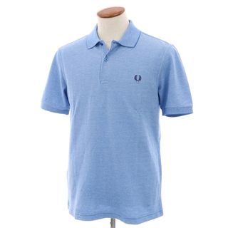 フレッドペリー(FRED PERRY)の【中古】【未使用】フレッドペリー FRED PERRY コットン 鹿の子 半袖ポロシャツ ブルー【サイズM】【メンズ】(ポロシャツ)