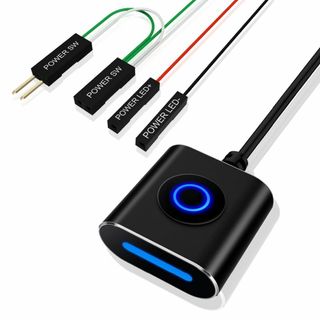 COOIDEA デスクトップコンピュータ電源スイッチ、PC電源ボタン外部、リモー(PC周辺機器)