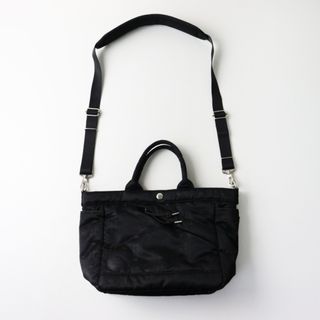 ポーター(PORTER)の美品 2024年購入 ポーター PORTER POTR MONOGRAM モノグラム 2WAY ショルダートートバッグ ブラック/黒【2400014511352】(ショルダーバッグ)
