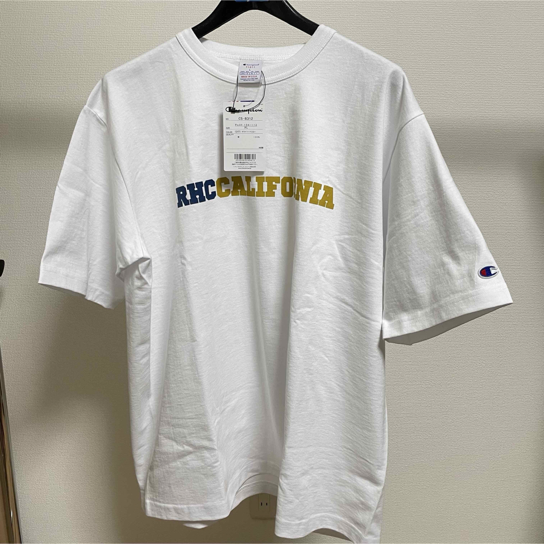 Ron Herman(ロンハーマン)のRHC × Champion カリフォルニア USA Tee【XL】Tシャツ 紺 メンズのトップス(Tシャツ/カットソー(半袖/袖なし))の商品写真