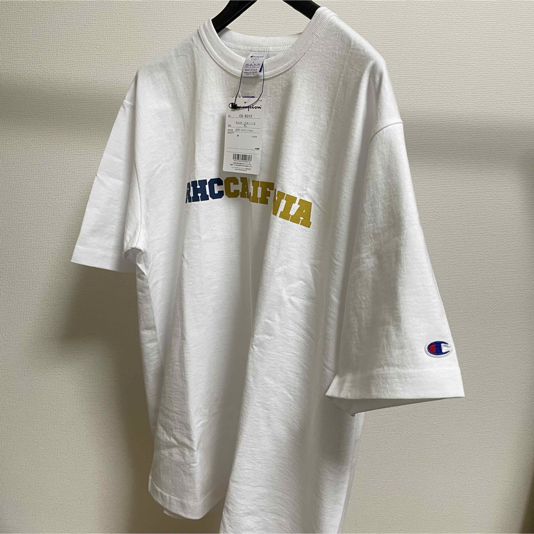 Ron Herman(ロンハーマン)のRHC × Champion カリフォルニア USA Tee【XL】Tシャツ 紺 メンズのトップス(Tシャツ/カットソー(半袖/袖なし))の商品写真