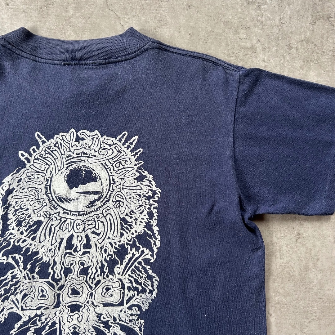 DOG TOWN(ドッグタウン)の90s dogtown ドッグタウン tシャツ USA製 ネイビー アーロン柄 メンズのトップス(Tシャツ/カットソー(半袖/袖なし))の商品写真