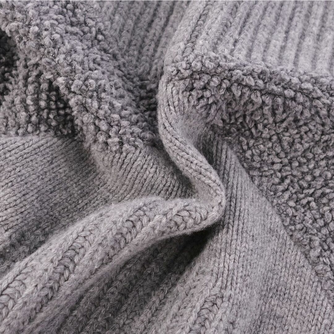 Stella McCartney(ステラマッカートニー)の極美品 ステラマッカートニー STELLA McCARTNEY カーディガン ニット ウール エコファー レディース 36(S相当) グレー レディースのトップス(カーディガン)の商品写真