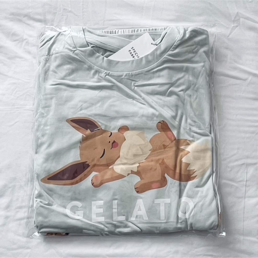 gelato pique(ジェラートピケ)の【新品】ジェラピケ　ポケスリ　イーブイ　接触冷感　Tシャツ　ハーフパンツ　L メンズのメンズ その他(その他)の商品写真