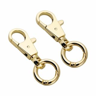 【数量限定】[FUSSED] 2個セット ナスカン 二重リング キーホルダー 回(その他)