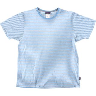 パタゴニア(patagonia)の古着 パタゴニア Patagonia ORGANIC COTTON オーガニックコットン 半袖 ボーダーTシャツ メンズL相当 /eaa567505(Tシャツ/カットソー(半袖/袖なし))