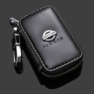日産(NISSAN)キーケース レザー 革 キーカバー 高級 オシャレ4(キーホルダー)