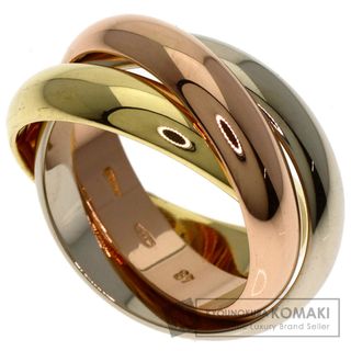 カルティエ(Cartier)のCARTIER カルティエ トリニティ #48 リング・指輪 K18YG K18WG K18PG レディース [中古](リング(指輪))