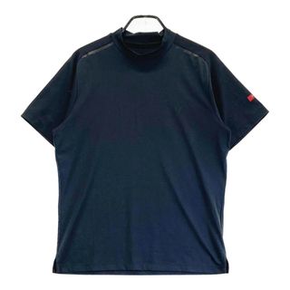 サイズ：L CALLAWAY キャロウェイ レッドレーベル ハイネック半袖Tシャツ  ブラック系 [240101494768] ゴルフウェア メンズ ストスト(ウエア)