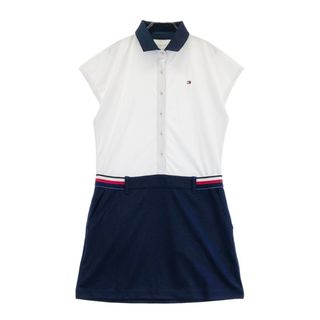 サイズ：L TOMMY HILFIGER GOLF トミー ヒルフィガーゴルフ  半袖ワンピース  ホワイト系 [240101494842] ゴルフウェア レディース ストスト(ウエア)