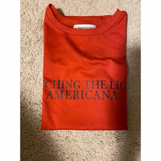 アパルトモンドゥーズィエムクラス(L'Appartement DEUXIEME CLASSE)のアパルトモン×アメリカーナ　Tシャツ　赤　未使用　試着のみ(Tシャツ(半袖/袖なし))