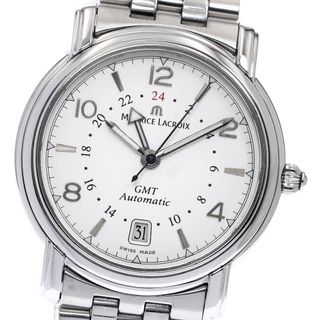モーリスラクロア(MAURICE LACROIX)のモーリスラクロア MAURICE LACROIX PT6037 ポントス GMT　デイト 自動巻き メンズ _896863(腕時計(アナログ))