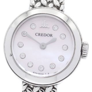 セイコー(SEIKO)のセイコー SEIKO GSTE923/1E70-0BP0 クレドール シグノ 11Pダイヤ クォーツ レディース 保証書付き_896599(腕時計)