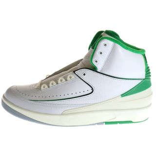 ナイキ(NIKE)のNIKE ナイキ AIR JORDAN 2 RETRO LUCKY GREEN エアジョーダン2 レトロ ラッキーグリーン ハイカットスニーカー ホワイト/グリーン US10/28cm DR8884-103(スニーカー)