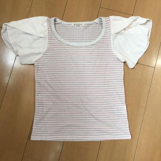 マジェスティックレゴン(MAJESTIC LEGON)の赤ボーダー(Tシャツ(半袖/袖なし))