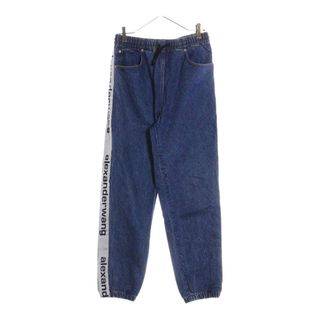 アレキサンダーワン(Alexander Wang)のALEXANDER WANG アレキサンダーワン Tape Logo Denim Pants テープロゴ デニムパンツ ジーンズ インディゴ(デニム/ジーンズ)