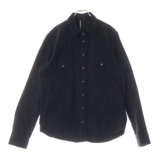 クロムハーツ(Chrome Hearts)のCHROME HEARTS クロムハーツ DENIM WESTERN デニムウエスタン 袖クロスパッチクロスボールボタン デニム長袖シャツ ブラック(シャツ)