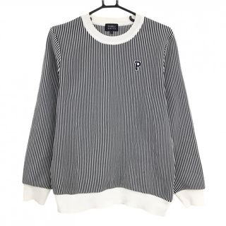 パーリーゲイツ(PEARLY GATES)のパーリーゲイツ セーター 白×黒 ストライプ ニット メンズ 4(M) ゴルフウェア 2023年モデル PEARLY GATES(ウエア)
