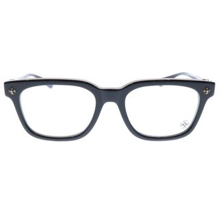 クロムハーツ(Chrome Hearts)のCHROME HEARTS クロムハーツ COX UCKER CHクロステンプルウェリントンサングラス 眼鏡 ブラック/シルバー(サングラス/メガネ)