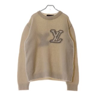 ルイヴィトン(LOUIS VUITTON)のLOUIS VUITTON ルイヴィトン 24AW ウールLVブレンドクルーネックニットセーター 1AF336 ベージュ(ニット/セーター)