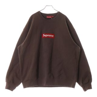 シュプリーム(Supreme)のSUPREME シュプリーム 22AW Box Logo Crewneck ボックスロゴクルーネックスウェット トレーナー ブラウン(スウェット)