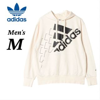 アディダス(adidas)の【アディダス】メンズ パーカー プルオーバー フーディー スウェット 綿 M(パーカー)