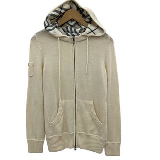 バーバリーブルーレーベル(BURBERRY BLUE LABEL)のBURBERRY BLUE LABEL バーバリーブルーレーベル レディース ニット パーカー SIZE 38 アイボリー(パーカー)