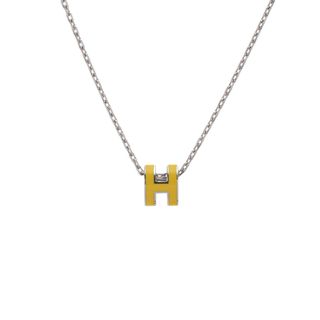 エルメス(HERMES)の新品 エルメス HERMES レディース ネックレス イエロー /シルバー金具 エナメル(リング(指輪))