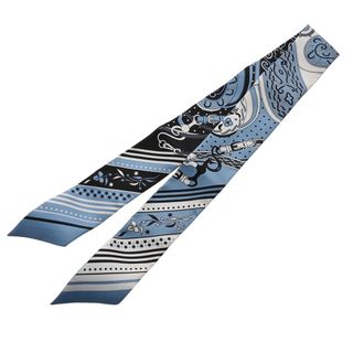 エルメス(HERMES)の新品 エルメス HERMES レディース スカーフ ブルー系/マルチカラー シルク100％(スカーフ)