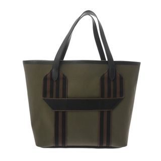 エルメス(HERMES)の中古 エルメス HERMES ユニセックス トートバッグ ヴェールブロンズ /ブラック /エベンヌ トワルミリタリー /トリヨンクレマンス /サングル ウーリー(トートバッグ)