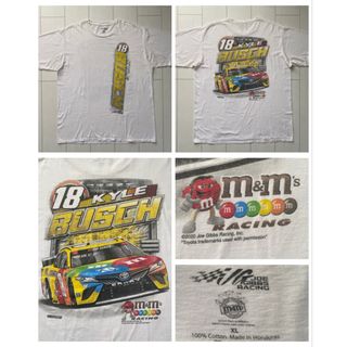 M&M - Joe Gibbs Racing レーシング 企業 ロゴ M&M Tシャツ XL