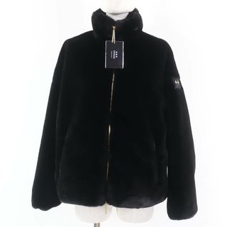 タトラス(TATRAS)の未使用品☆TATRAS タトラス 23AW LTAT23A4903 BARBRA バルブラ オーバーサイズ ボア ブルゾン ブラック 01 ハンガー・ガーメント付き 正規品 レディース(ブルゾン)