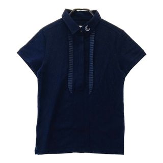 サイズ：L CALLAWAY キャロウェイ  フリル付 半袖ポロシャツ  ネイビー系 [240101484200] ゴルフウェア レディース ストスト(ウエア)