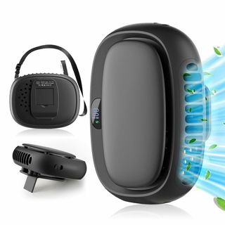 【2025年夏・1台4役】 腰掛け扇風機 ベルトファン ハンディファン LED残(その他)