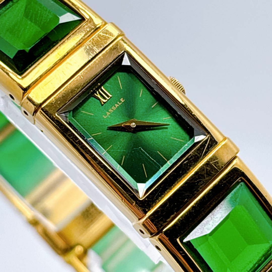 SEIKO(セイコー)の385 SEIKO セイコー　ラサール　グリーン　クォーツ　腕時計　希少 レディースのファッション小物(腕時計)の商品写真