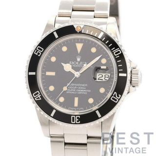 ロレックス(ROLEX)の【OH済】 ロレックス 【ROLEX】 サブマリーナー デイト 16800 メンズ ブラック ステンレススティール 腕時計 時計 SUBMARINER DATE BLACK SS サブデイト【中古】 (腕時計(アナログ))