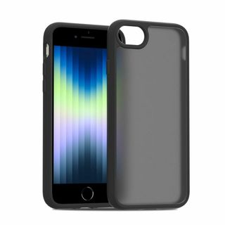 【色:半透明ブラック_サイズ:iPhone 7/8/SE2/SE3】iPhone(その他)