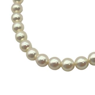 田崎真珠/TASAKI(タサキシンジュ) ネックレス美品  - アイボリー×シルバー 総パール/パール直径約7mm(ネックレス)