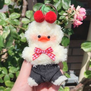 ハンドメイド⋆꙳ モールドール もこもこ キーホルダー さくらんぼ(キーホルダー/ストラップ)